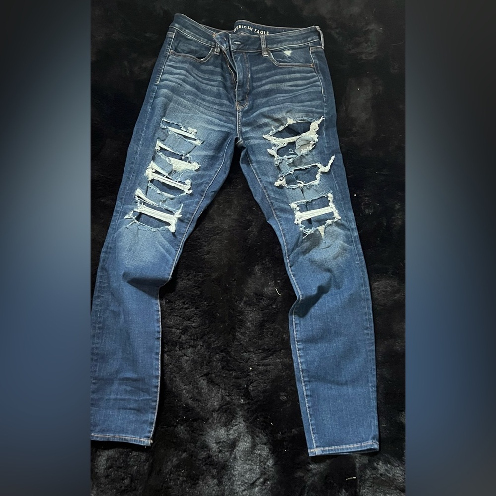 Ripped jeans great quality size 16 American Eagle